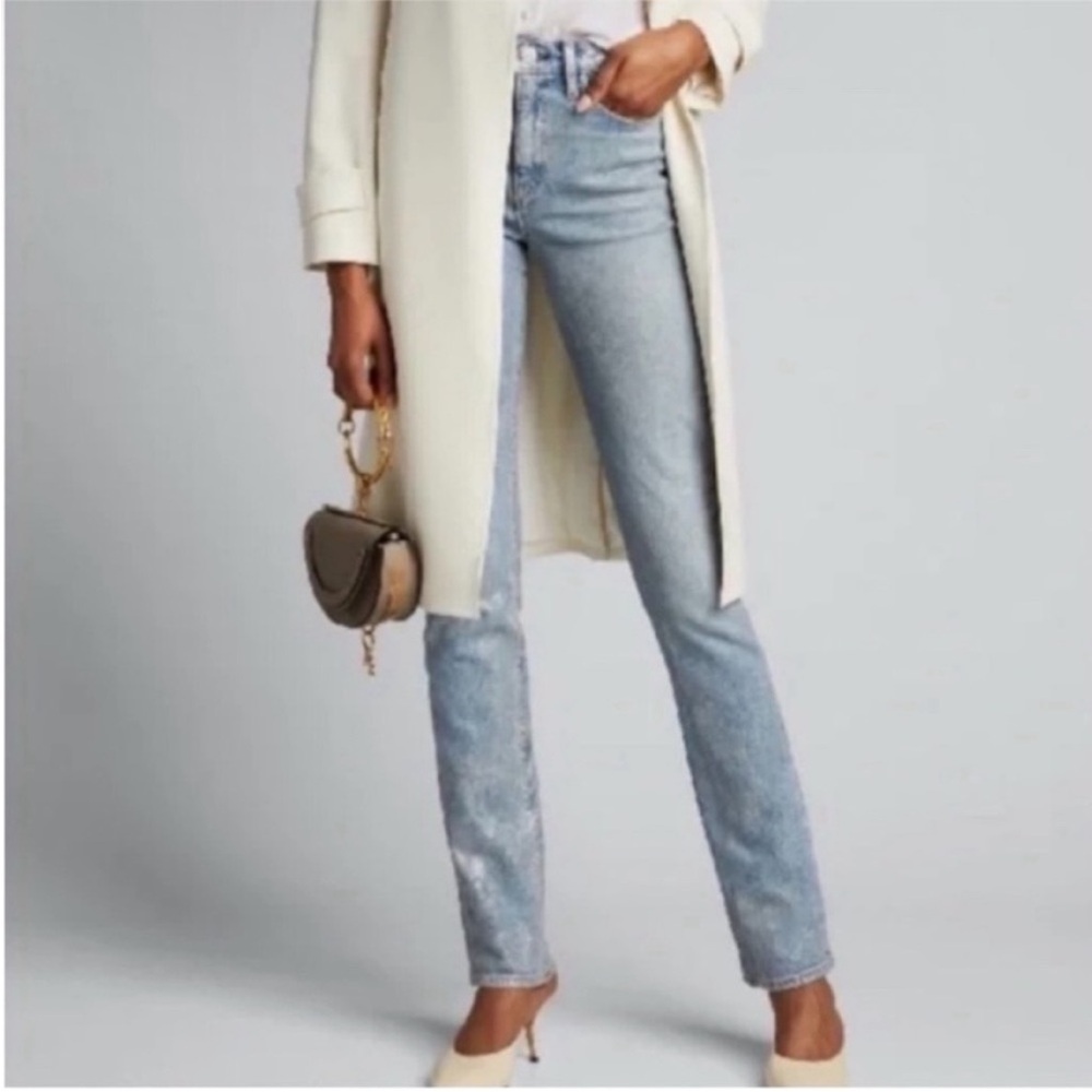 Hudson Holly Straight Coated Jeans - New Without Tags
